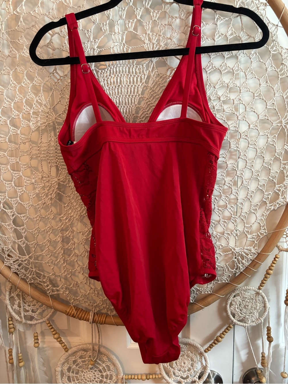 Jantzen Bright Red One-Piece Swimwear Size 10 A00429 - Picture 2 of 6